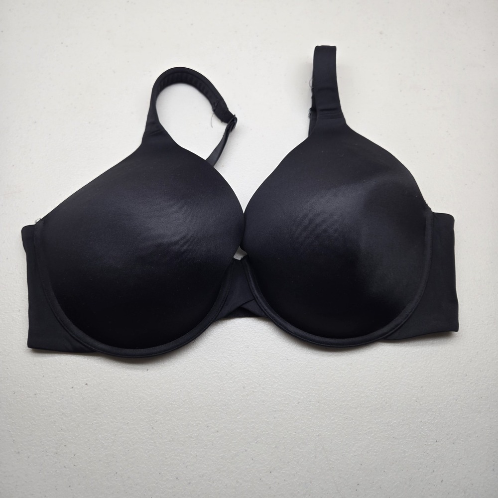 Ambrielle Women Bra 38DD Black Everyday Full Coverage T Shirt Underwired